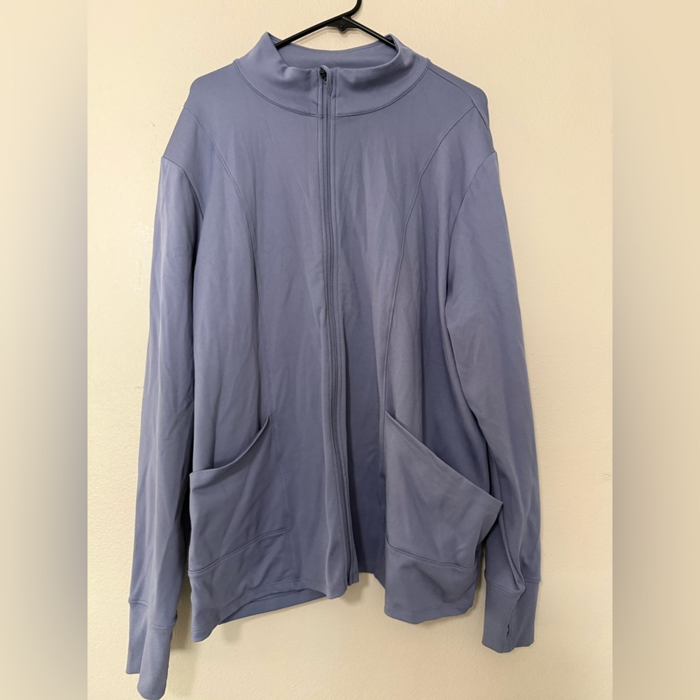 Reely Blue Full-Zip Hoodie - active zip up